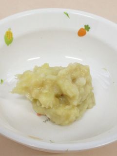 離乳食7か月~さつま芋とバナナのミルク煮-レシピのメイン写真