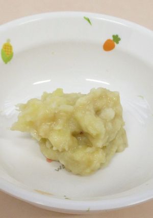 離乳食7か月~さつま芋とバナナのミルク煮-レシピのメイン写真
