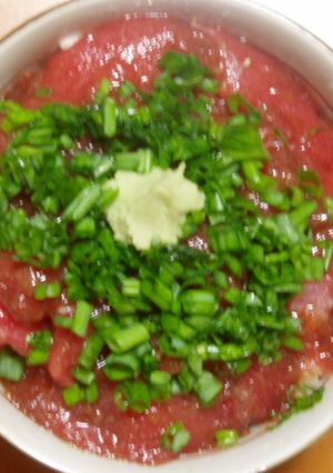 ヘルシー！おいしい！まぐろのミニヅケ丼！-レシピのメイン写真