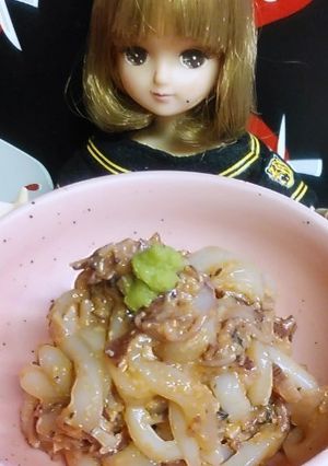 リカちゃん♡ホタルイカの肝和え風ᔦꙬᔨ-レシピのメイン写真