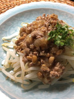 納豆入り肉みそあんかけ-レシピのメイン写真