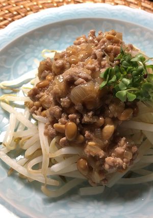納豆入り肉みそあんかけ-レシピのメイン写真