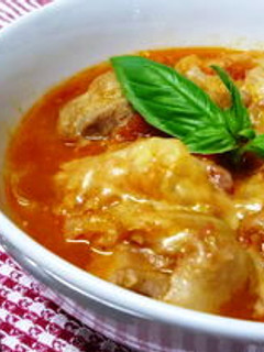 鶏肉とキャベツのトマト煮込み-レシピのメイン写真