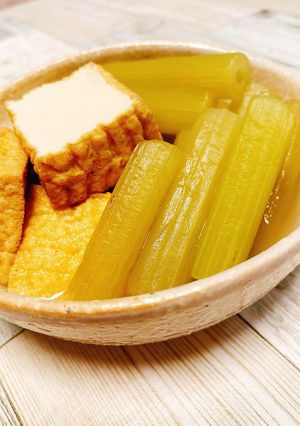 白だしで簡単！ふきと厚揚げの煮物-レシピのメイン写真