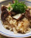 天草”地たこのさくら煮”の　たこめし