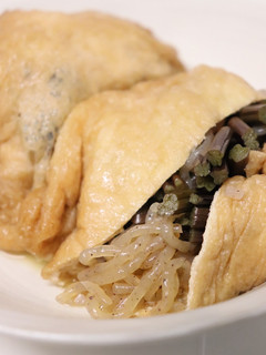 昼夕♪春の副菜♪糸こんにゃくと蕨の袋煮-レシピのメイン写真