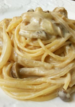 ポン酢できのこの和風クリームパスタ-レシピのメイン写真