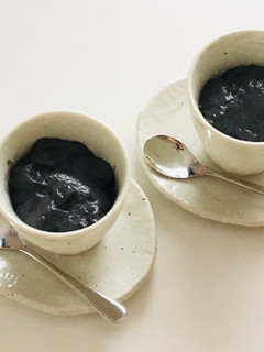 黒ごまプリン-レシピのメイン写真