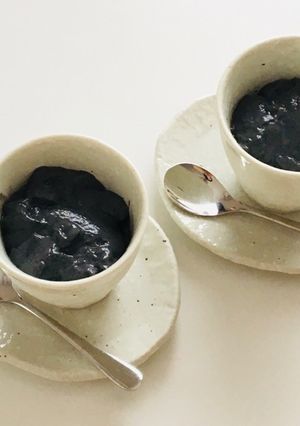 黒ごまプリン-レシピのメイン写真