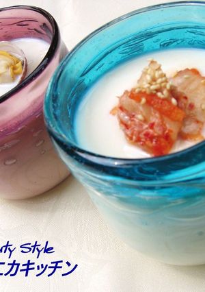 あさりのだし汁で冷製豆腐スープ-レシピのメイン写真