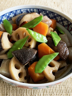 ☆レンコンと椎茸とこんにゃくの甘辛煮☆-レシピのメイン写真