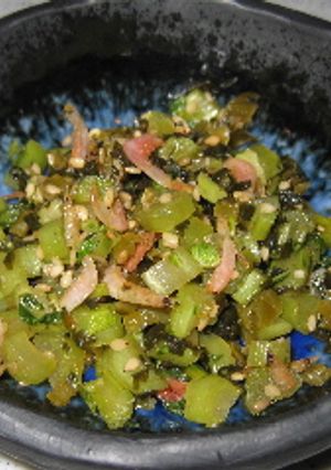 大根のはっぱと高菜漬け炒め＊調味料なし-レシピのメイン写真