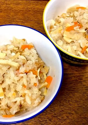 簡単Wだし☆たけのこご飯-レシピのメイン写真