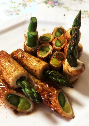 はちみつ&中濃ソースでアスパラinちくわ-レシピのメイン写真