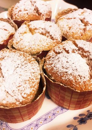 チーズなし！スフレカップケーキ♡♡-レシピのメイン写真