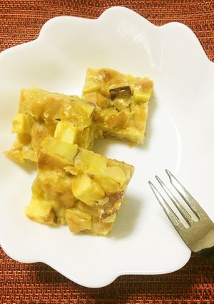 りんごとさつまいものタイルケーキ-レシピのメイン写真