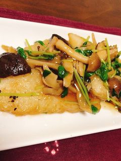 白身魚のきのこ餡掛け♡餡掛けはレンジで!-レシピのメイン写真