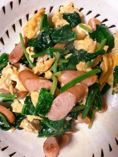 ほうれん草と卵炒め-レシピのメイン写真