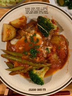 簡単!!トマト煮込みハンバーグ-レシピのメイン写真