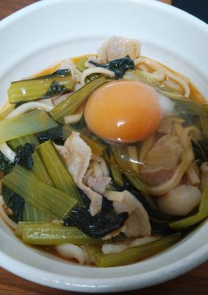 プチッと鍋でキムチうどん-レシピのメイン写真