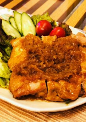 ねぎ好きに♪鶏もも肉のやわらかねぎ煮♪-レシピのメイン写真