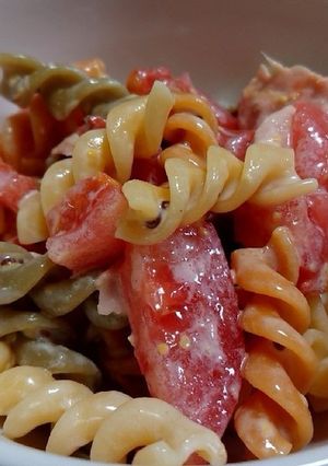 ツナとトマトとフジッリ-レシピのメイン写真