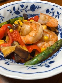 エビと彩り野菜炒め-レシピのメイン写真