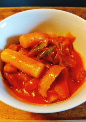 カレースプーンで作る簡単トッポッキ-レシピのメイン写真