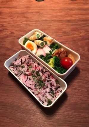 お弁当・・・39いつきさんの梅ご飯-レシピのメイン写真