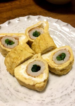 ニラ詰めちくわのだし巻き玉子-レシピのメイン写真