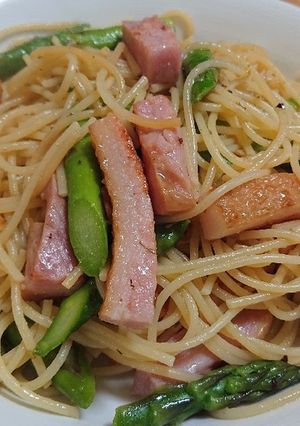 アスパラベーコンのクレソルパスタ-レシピのメイン写真