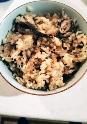 なめ茸とひじきの混ぜご飯-レシピのメイン写真