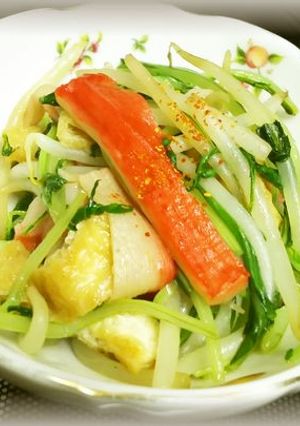 水菜のオリーブオイル炒め-レシピのメイン写真