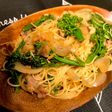 豚バラとキムチの簡単パスタ
