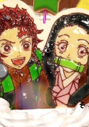 鬼滅の刃チョコプレートの作り方-レシピのメイン写真