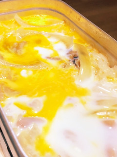 アウトドアクッキング、親子丼-レシピのメイン写真