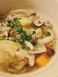 鶏肉と蕎麦米のお腹いっぱいスープ-レシピのメイン写真