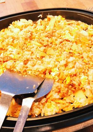 おこげが美味しい新玉ねぎと筍の鉄板牛めし-レシピのメイン写真