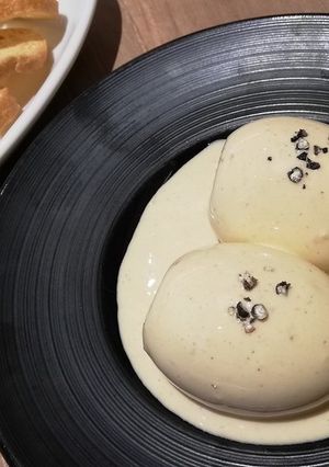 簡単ゆで卵のクリームチーズソースがけ-レシピのメイン写真