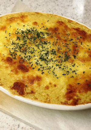 長芋とろろのチーズ焼き③鶏ネギ入り-レシピのメイン写真