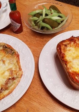 夕飯！ピザ(献立)-レシピのメイン写真