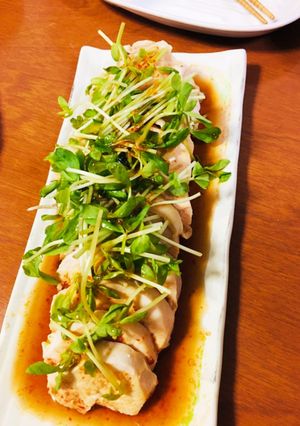 炊飯器deしっとりむね肉よだれ鶏-レシピのメイン写真