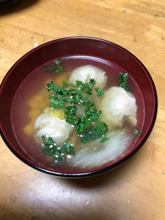 鷄つみれとセロリのスープ-レシピのメイン写真