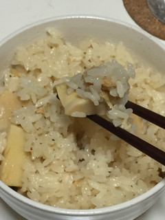 電子レンジ調理器 筍ご飯(2合炊)-レシピのメイン写真
