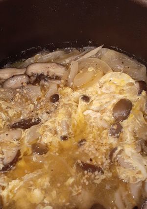 いろいろ入れて美味しいきのこたまごスープ-レシピのメイン写真