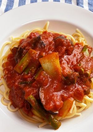 野菜たっぷりトマトパスタ-レシピのメイン写真