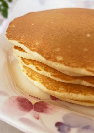 軽〜い食感♡簡単しっとりパンケーキ-レシピのメイン写真