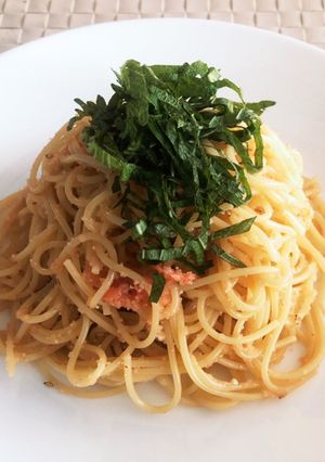 洗い物削減♪カンタン和風明太子スパ-レシピのメイン写真