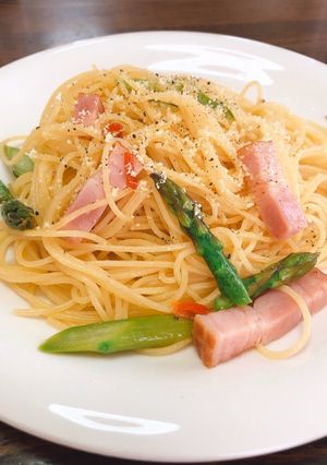 アスパラとベーコンのペペロンチーノ-レシピのメイン写真