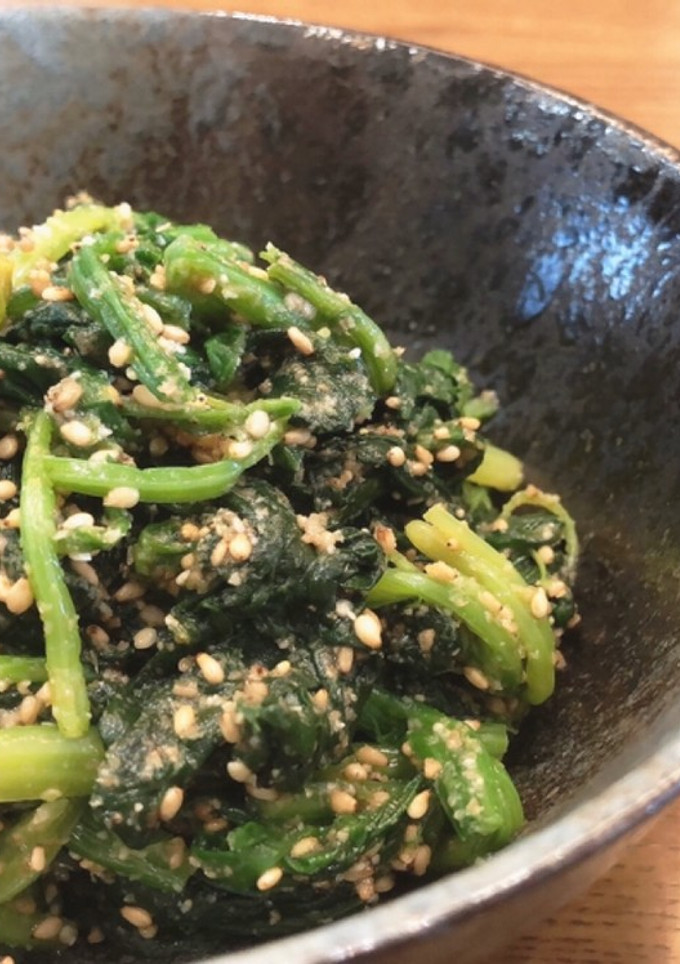 塩分控えめ！ほうれん草の胡麻和え-レシピのメイン写真